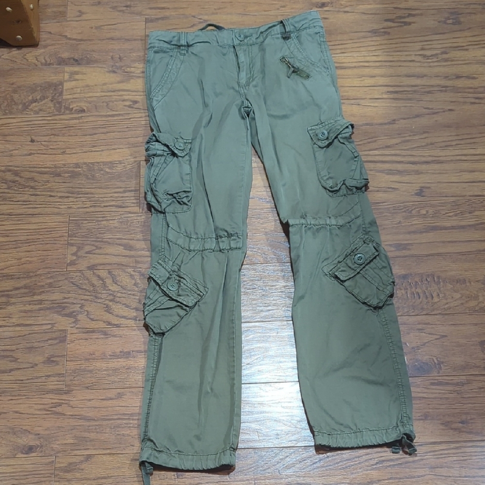 Women's Olive Cargo Pants